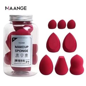 Maange Makeup Sponge POT - 8pcs Sets - Pink